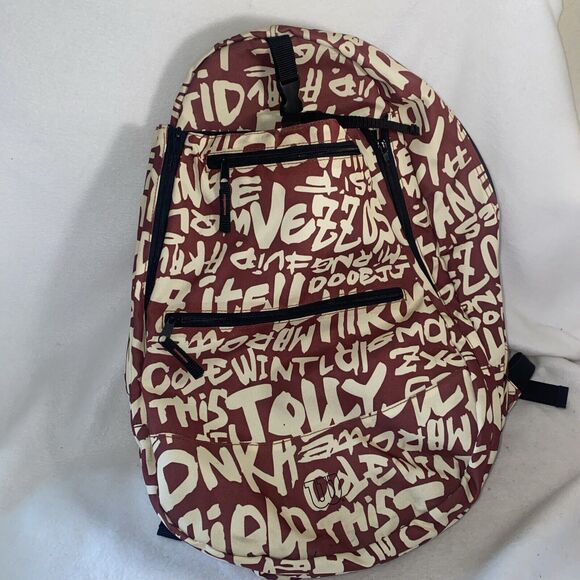 Wilson Sports Backpack Script Logo Tennis Pickleball Badminton Raquetball Brown - Picture 1 of 11